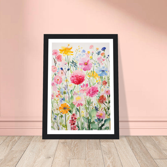 Floral Blossom Whimsy Botanical Wall Art Print