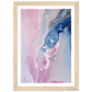 Whispering Pink and Blue Fluid Painting Wall Art Print