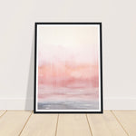 Load image into Gallery viewer, Minimalist Light Pink Tranquil Horizon Wall Art Print
