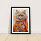 Groovy Hippy Kitty - Whimsical Ragdoll Cat Wall Art Print