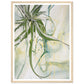 Swirling Green and Gold Spider Plant Wall Art Print