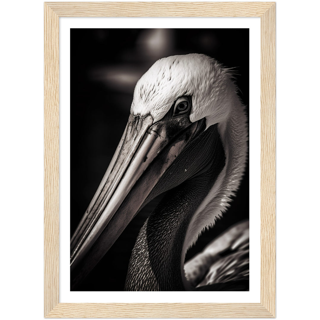 Close-up Pelican Photograph Wall Art Print
