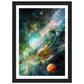 Otherworldly Celestial Abstract Collage Wall Art Print