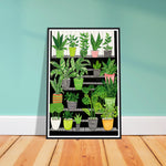 Load image into Gallery viewer, Folklore-Inspired Staircase and Potted Plants Wall Art Print