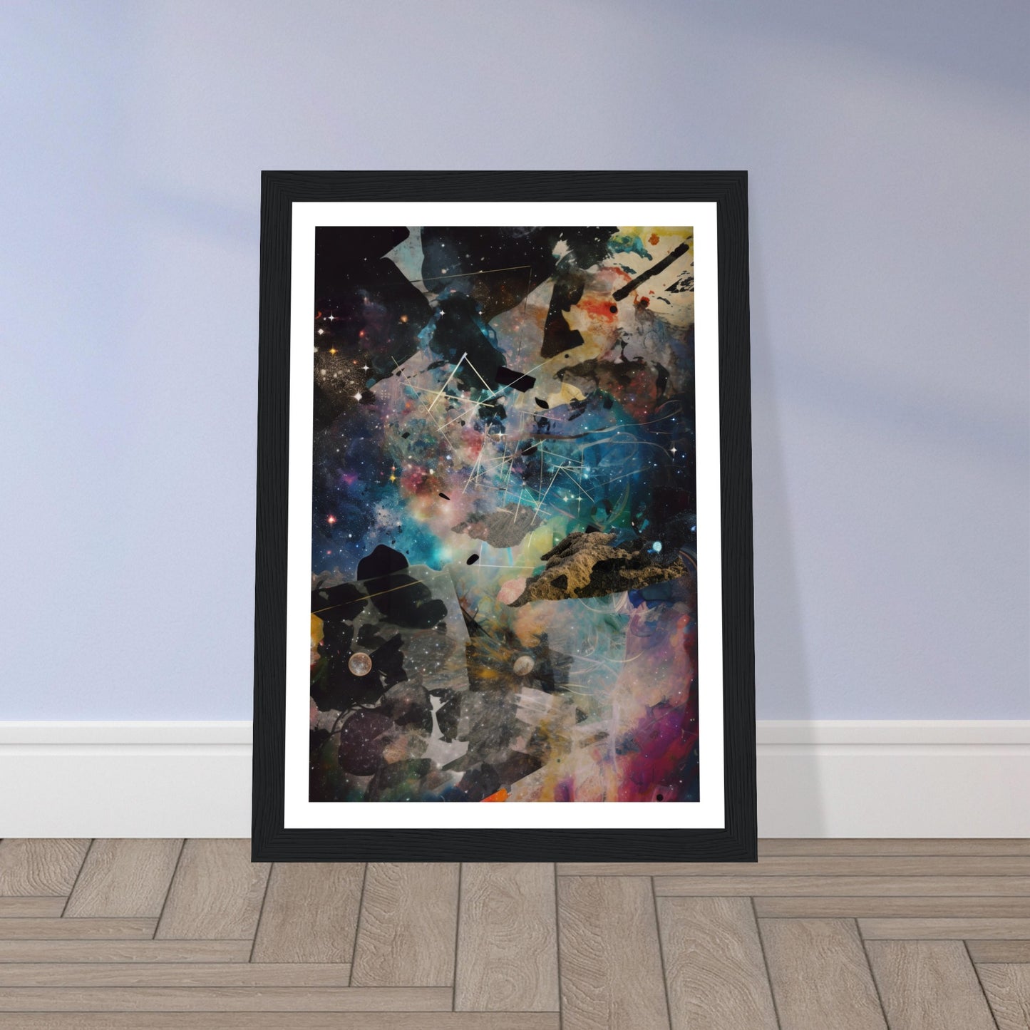 Stellar Space Art Collage Symphony Wall Art Print