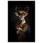 Regency Stag Art Print - Floral Stag