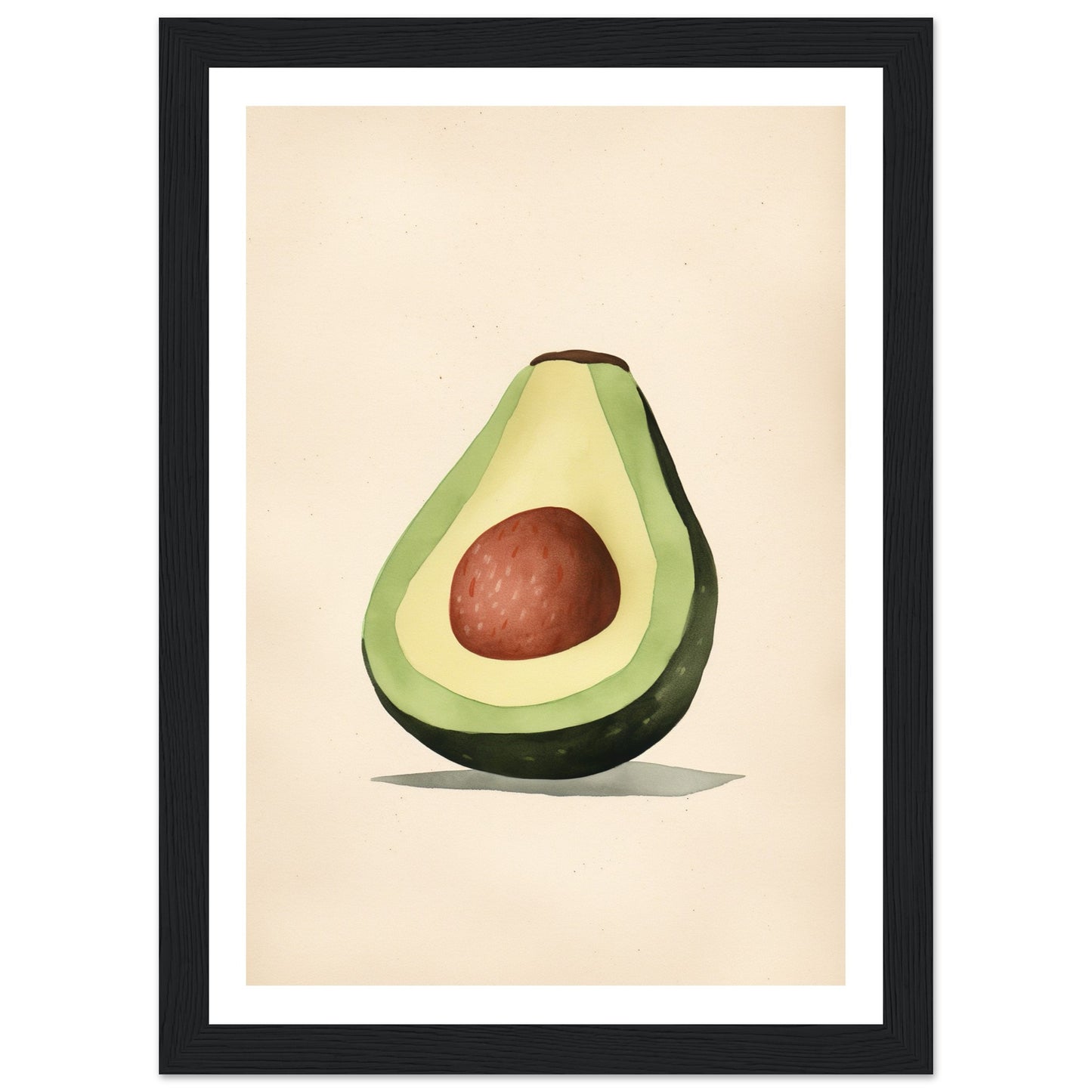 Tasty Sliced Avocado Kitchen Wall Art Print