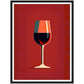 Red Wine Chic Minimalist Wine Glass Art