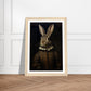 Vintage Tudor Rabbit Portraiture Wall Art Print