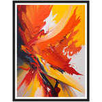 Load image into Gallery viewer, Nature&#39;s Fury Red &amp; Yellow Abstract Painting Wall Art Print