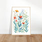 Wild Garden Flowers Wall Art Print