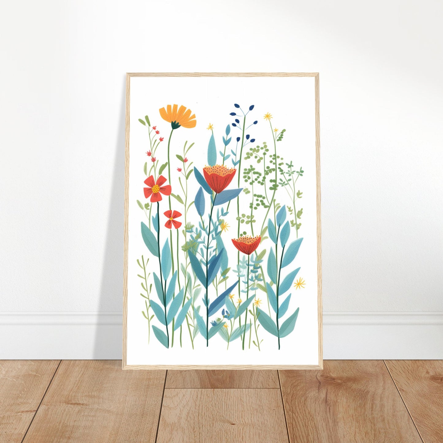 Wild Garden Flowers Wall Art Print