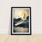 Japanese Inspired Crane Flight Wall Art Print