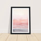 Minimalist Light Pink Tranquil Horizon Wall Art Print