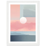 Load image into Gallery viewer, Lagoon Dreams - Pastel Tones in Abstract Blocks Wall Art Print