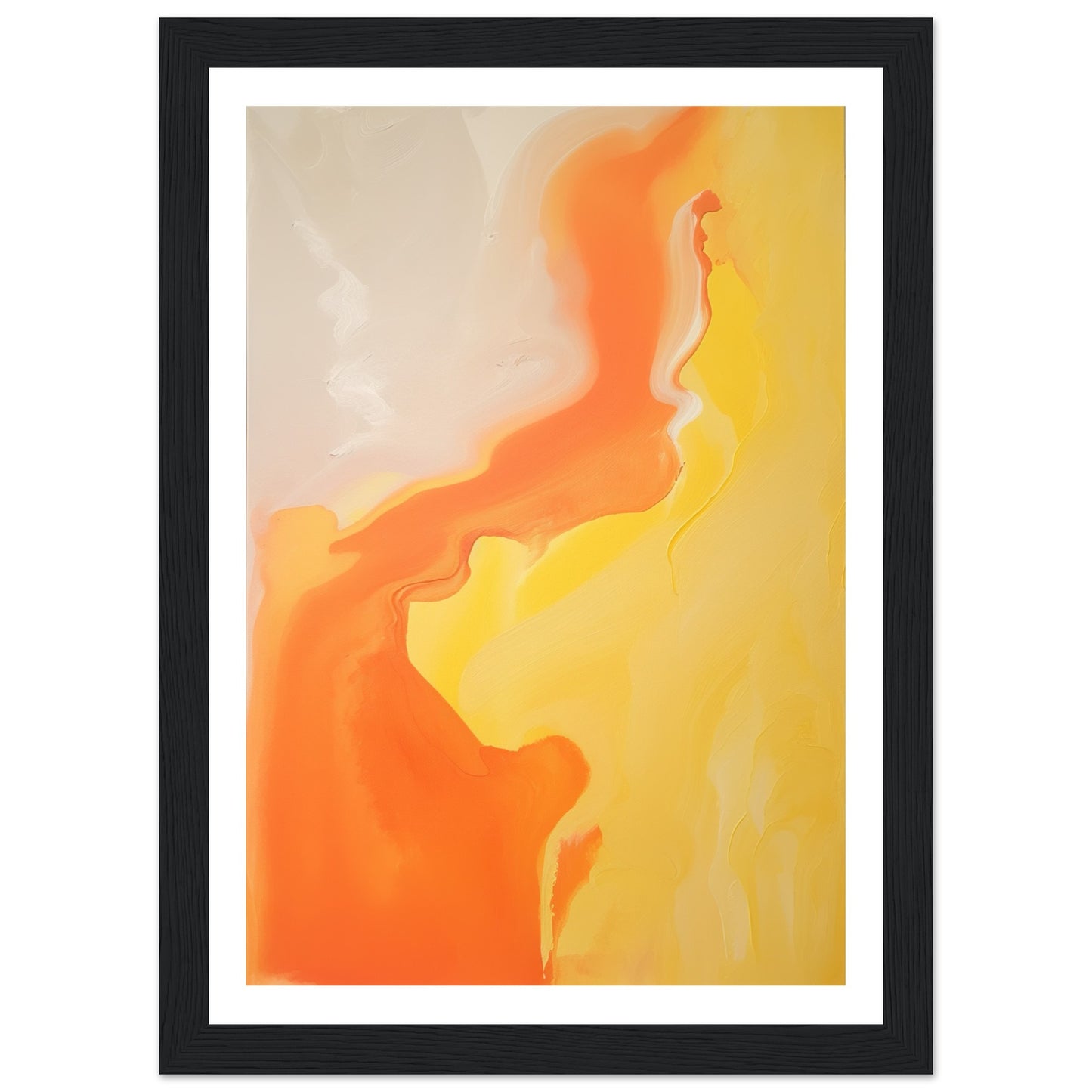 Radiant Fusion - Melted Waves of Orange and Yellow