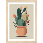 Load image into Gallery viewer, Cactus Chic Flower Wall Art Print
