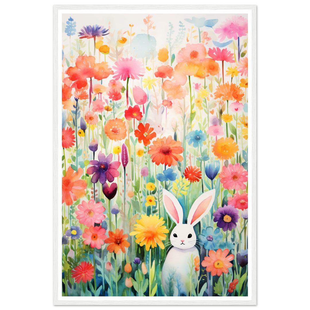 Vibrant Floral Fantasy Wall Art Print