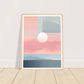 Lagoon Dreams - Pastel Tones in Abstract Blocks Wall Art Print