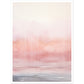 Minimalist Light Pink Tranquil Horizon Wall Art Print