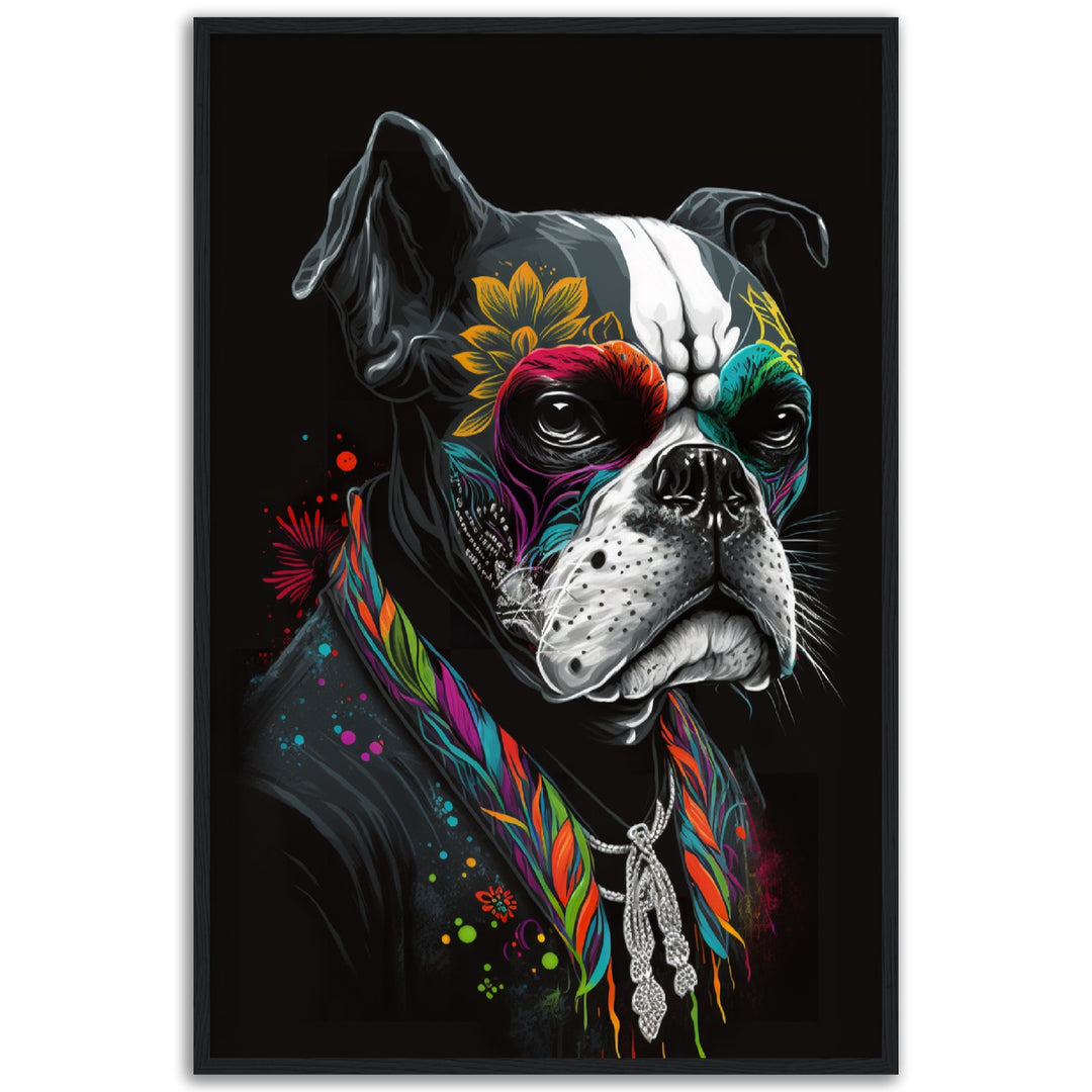 French Bulldog Day of the Dead Wall Art Print