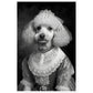 Poodle Bride Victorian Animal Portraiture Wall Art Print