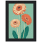 Radiant Gerbera Minimalist Daisy Flower Art