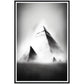 Giza's Monochromatic Wonder Wall Art Print