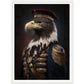 Eagle Wearing Air Force Uniform - Eagle Portraiture Wall Art Print