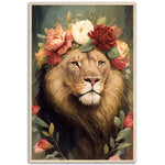 Load image into Gallery viewer, Regency Era Flower Crowned Majestic Lion