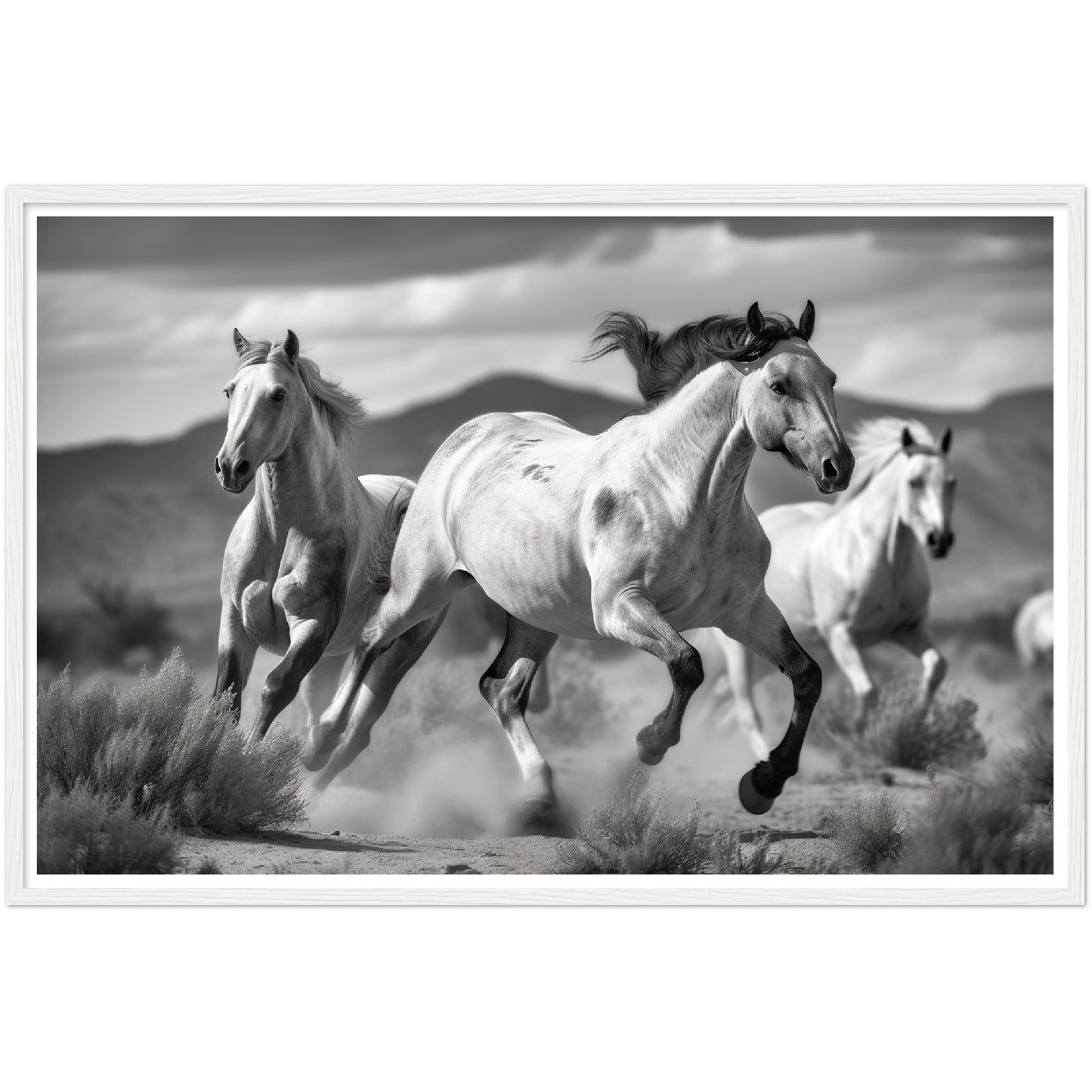 Thundering Horse Hooves Wall Art Print