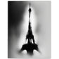 Modernist Eiffel Tower Noir Wall Art Print