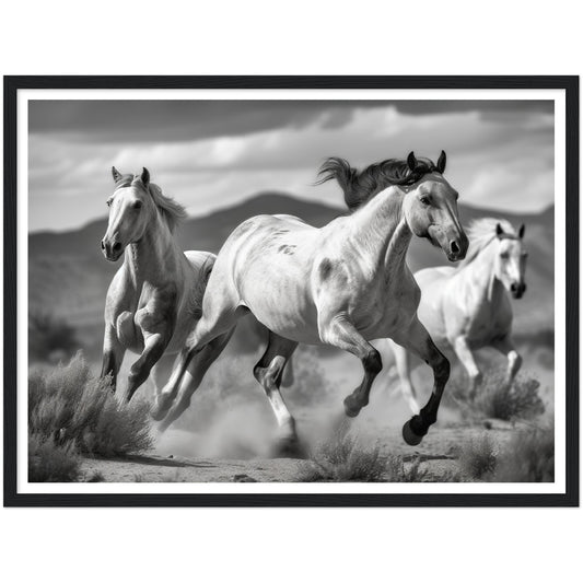 Thundering Horse Hooves Wall Art Print