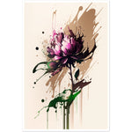 Load image into Gallery viewer, Peony Floral Abstract Burst Flower Wall Art Print