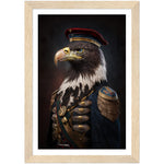 Load image into Gallery viewer, Eagle Wearing Air Force Uniform - Eagle Portraiture Wall Art Print
