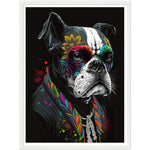 Load image into Gallery viewer, French Bulldog Day of the Dead Wall Art Print