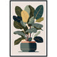 Trendy Rubber Plant Wall Art Print