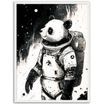 Load image into Gallery viewer, Panda Space Explorer Illustration Wall Art Print
