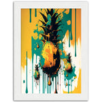Load image into Gallery viewer, Pineapple Abstract Drip Painting Wall Art Print