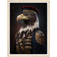 Eagle Wearing Air Force Uniform - Eagle Portraiture Wall Art Print