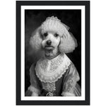 Load image into Gallery viewer, Poodle Bride Victorian Animal Portraiture Wall Art Print
