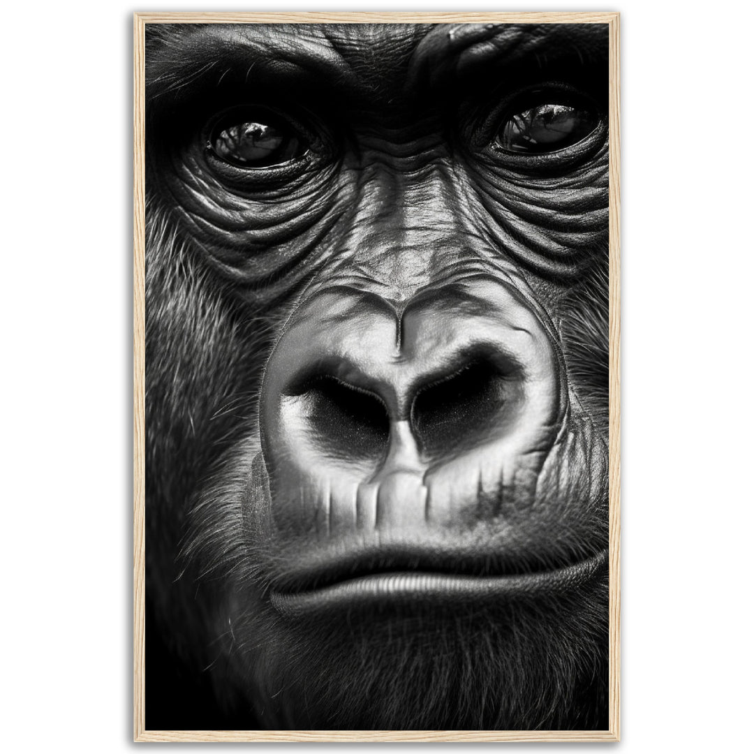 Wild Gaze Gorilla Photograph Wall Art Print