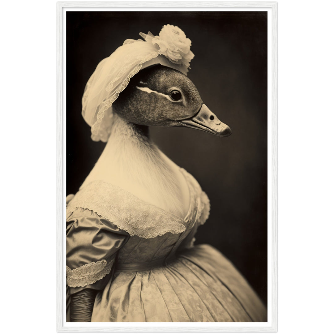 Quack-tastic Duck Bride Wall Art Print