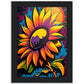 Sunflower Abstract Burst Wall Art Print