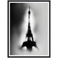 Modernist Eiffel Tower Noir Wall Art Print