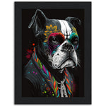Load image into Gallery viewer, French Bulldog Day of the Dead Wall Art Print