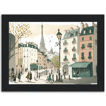 Load image into Gallery viewer, Parisian Street Sketch Wall Art Print