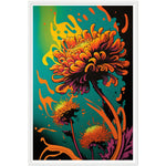 Load image into Gallery viewer, Magical Marigold Abstract Flower Wall Art Print