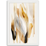 Load image into Gallery viewer, Golden Flow Abstract Patterns Wall Art Print