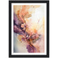 Nature's Chromatic Symphony - Salmon Edition Watercolour Wall Art Print